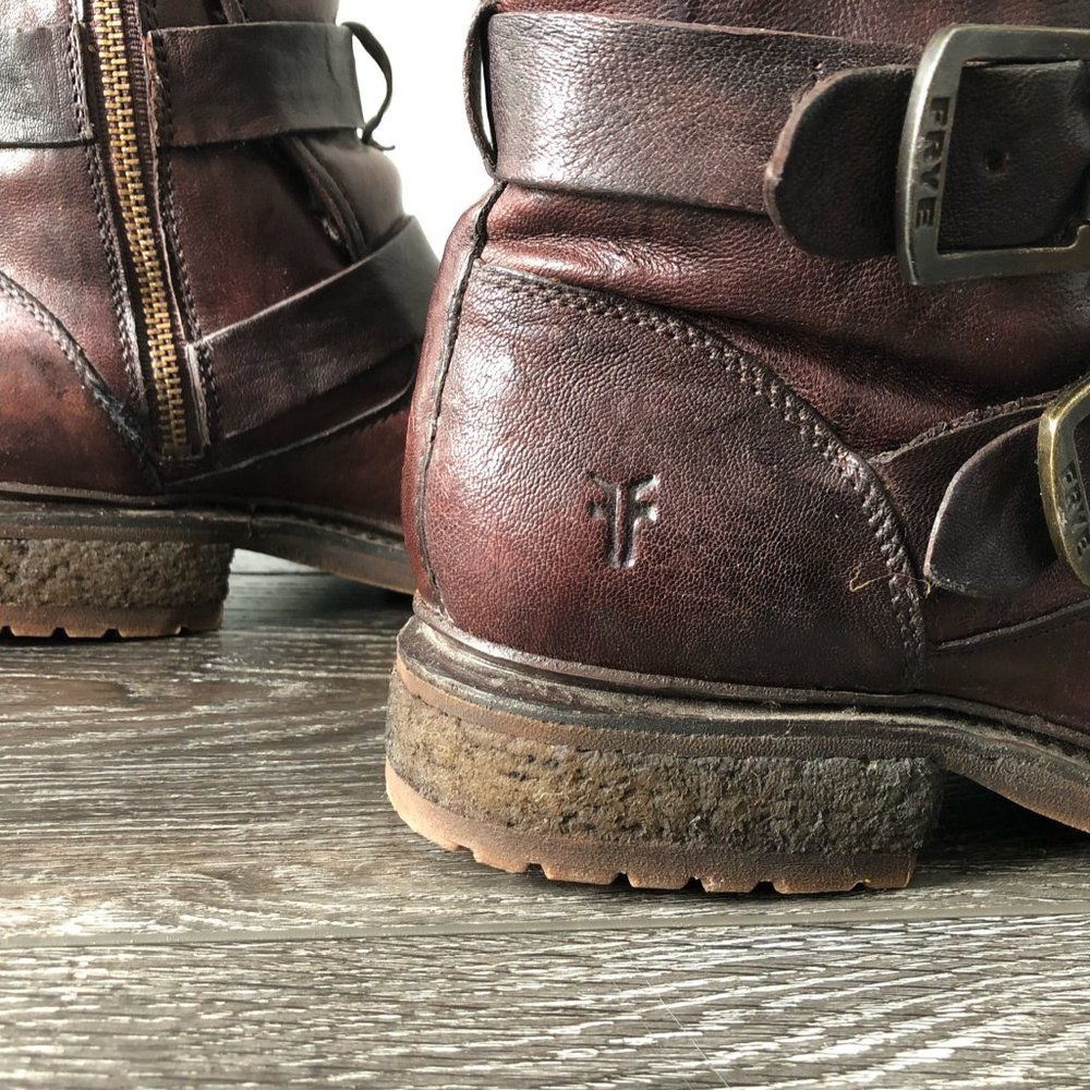 FRYE Valerie Shearling Lined Strappy Ankle Boot Size US 8 - Picture 7 of 16